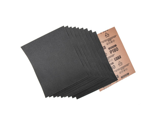 Лист шлифовальный ARNEZI R8011061 водостойкий 230x280 мм P180 DIY (10шт)