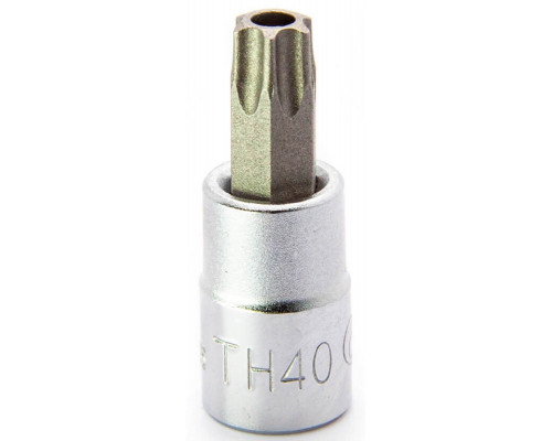 Головка TORX HANS 2025TH40 короткая торцевая с отверстием 1/4" TH40