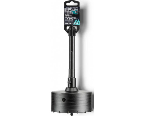 Коронка буровая SDS-max METALLICA Optima 125x250/110 мм твердосплавная H=50мм, M22,0х2,0 мм, с адаптером 907269