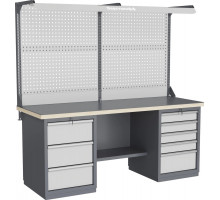 Верстак слесарный двухтумбовый ВЕРСТАКОФФ FBK 205.35.4-2F 216188