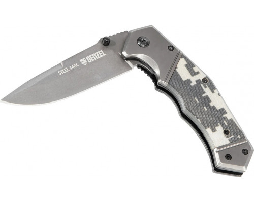 Нож Denzel 79209 складной, системы Liner-Lock, с накладкой G10