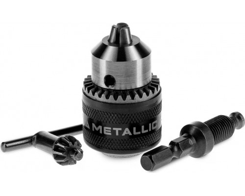 Патрон быстрозажимной для дрели METALLICA Optima 0,5-6,5 мм, 3/8-24UNF с хвостовиком HEX-1/4 193790