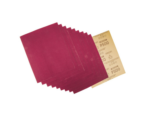 Лист шлифовальный ARNEZI R8011017 водостойкий 230x280 мм P500 Profi (10шт)