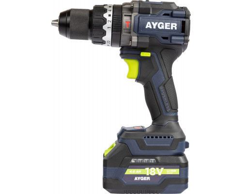 Дрель-шуруповерт аккумуляторная AYGER AP20BL4-160
