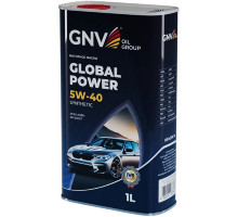 Масло моторное GNV Global Power 5W40 Synthetic 1 л (металл. канистра) GGP1M11072017510540001