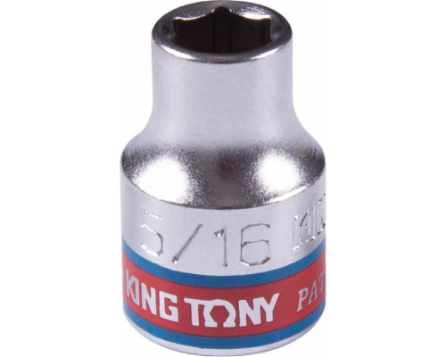 Головка 6-гранная 5/16" с посадкой 3/8" KING TONY 333510S