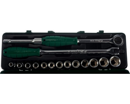 Набор 6-гранных головок HANS 4619M 9-27 мм, 16 предметов