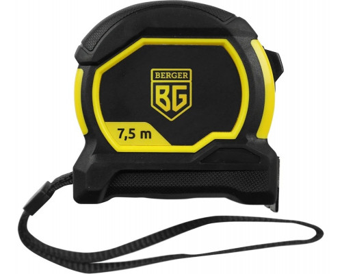 Рулетка BERGER BG1353 ударопрочная 7,5 м × 25 мм двусторонняя