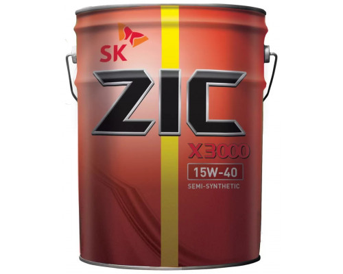 Масло моторное ZIC X3000 15W40 20 л 192601