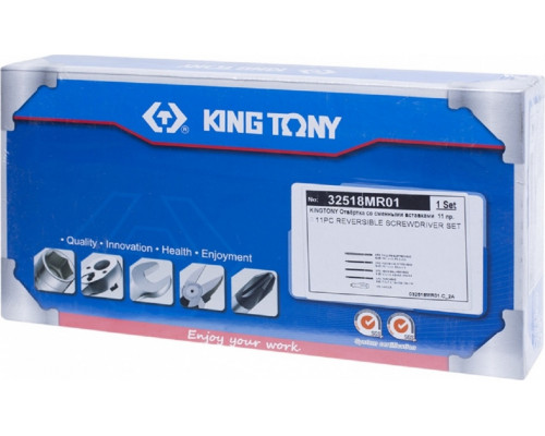 Набор отверток KING TONY 32518MR со сменными жалами, 11 пр.
