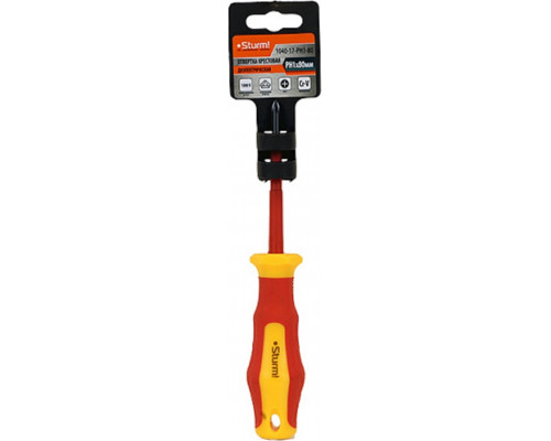 Отвертка диэлектрическая PHILIPS Sturm 1040-17-PH1-80 эрго ручка, ph1х80мм