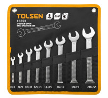 Набор рожковых ключей TOLSEN TT15891 6-22 мм, 8 пр.