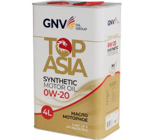 Масло моторное GNV Top Asia 0W20 4 л (металл. канистра) GTA1011884020010020004
