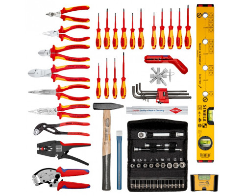 Набор инструмента KNIPEX KN-002106 BIG Basic Move ElectricPlus, 68 предметов