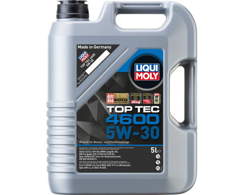 Масло моторное LIQUI MOLY SAE 5W30 Top Tec 4600 5 л 8033/2316 8033/2316