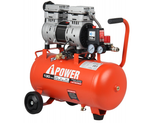 Компрессор поршневой безмасляный A-iPOWER AC130/25LF 50203