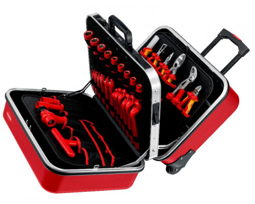 Набор инструмента KNIPEX KN-989915 BIG Twin Move RED Electric Competence, 47 предметов