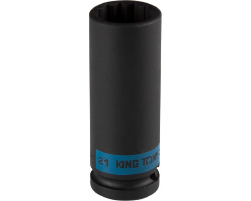 Ударная головка KING TONY 443021M глубокая 12-гранная 1/2" 21 мм