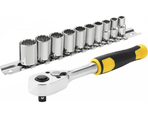 Набор головок 1/4" STANLEY STMT82666-0, 72 зуба, 10 предметов