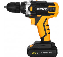 Дрель-шуруповерт аккумуляторная DEKO Banger 20V ONE SET1 в кейсе, 2х1.5Ач 083-1110