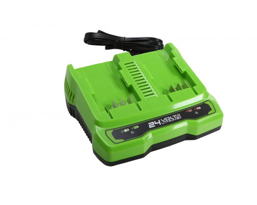 Зарядное устройство для аккумуляторов GREENWORKS 24.0V G24X2UC2 двухпостовое 2931907