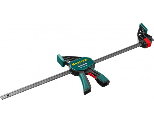 Струбцина пистолетная KRAFTOOL EcoKraft 32226-60, ручная, пластиковый корпус, 600/800 мм, 150 кгс