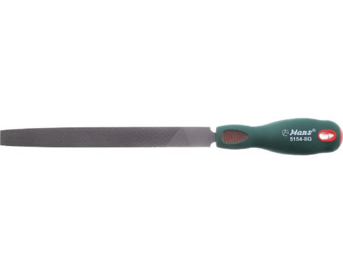 Напильник плоский HANS 5154-8G с ручкой, 200 мм