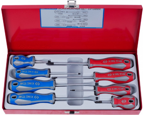 Набор отверток KING TONY 33108MR 8 предметов