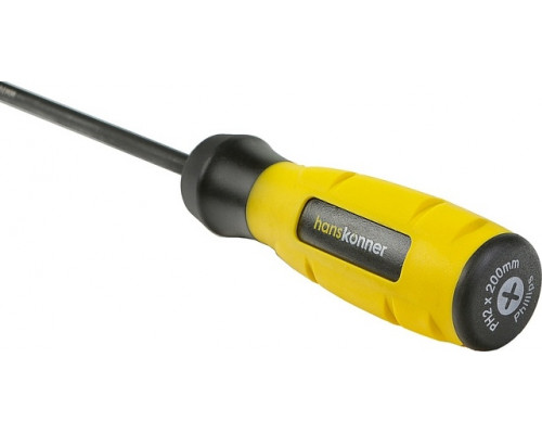 Отвертка крестовая HANSKONNER HK1040-16-PH2-200 алмазн. наконечник