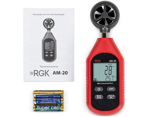 Измеритель скорости потока воздуха RGK AM-20 (776288)