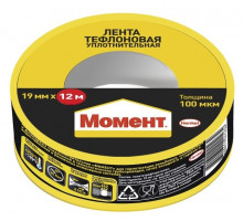 Фум лента МОМЕНТ 2100816 тефлоновая уплотнительная, 12 м Б0025184