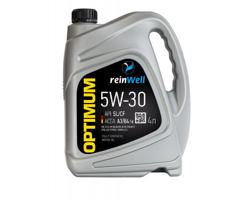 Масло моторное REINWELL 5W30 A3/B4 4 л синтетическое 4974 / 11622