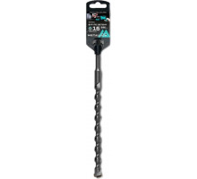 Бур SDS-plus METALLICA Optima 16х260/200 мм по бетону напайка с центром, 2 спирали 904602
