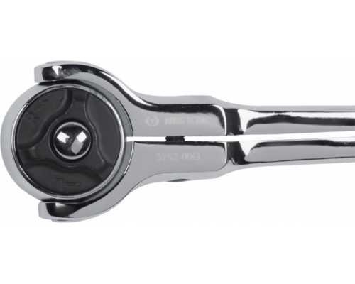 Трещотка KING TONY 3752-09G 3/8", 235 мм, 72 зубца, дисковый механизм