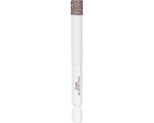 Сверло алмазное DIAM 8x35x1/4 HEX-E Extra Line V-TECH (в спекание) 320326