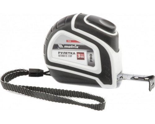 Рулетка MATRIX 32550 Autostop, 3 м х 16 мм