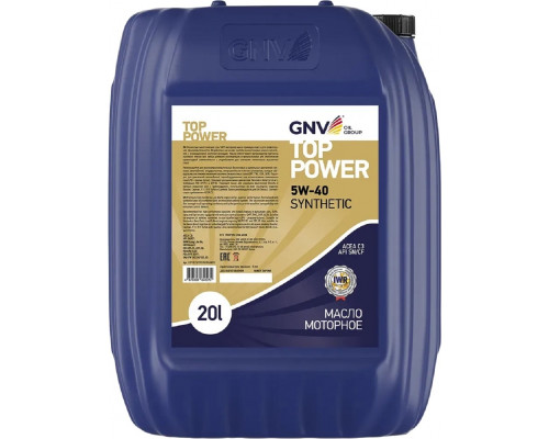 Масло моторное GNV Top Power 5W40 Synthetic 20 л GTP1011872019510540020