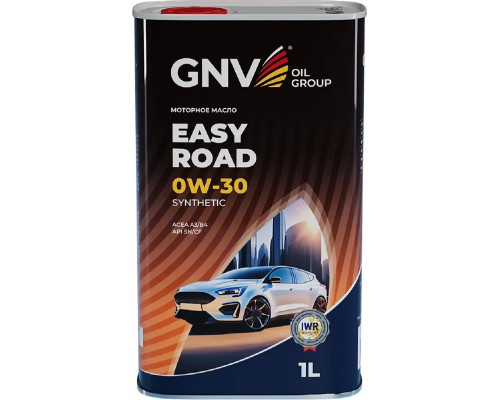Масло моторное GNV Easy Road 0W30 1 л (металл. канистра) GER1M11280011110300001