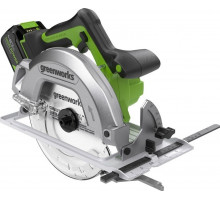 Пила циркулярная аккумуляторная GREENWORKS GD24CS 24V, АКБ 4Ач и ЗУ 1500907CUB