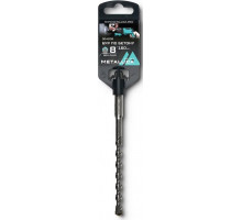 Бур SDS-plus METALLICA Optima 8х160/100 мм по бетону напайка с центром, 2 спирали 904206
