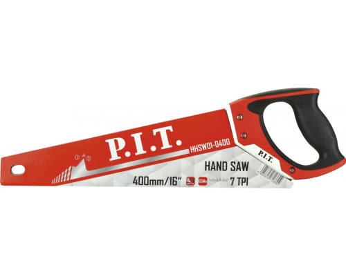 Ножовка по дереву P.I.T. HHSW01-0400 400 мм, 7 зубов
