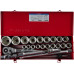 Набор головок 3/4" KING TONY 6325MR01, 6-гранные, 19-55 мм, 25 предметов