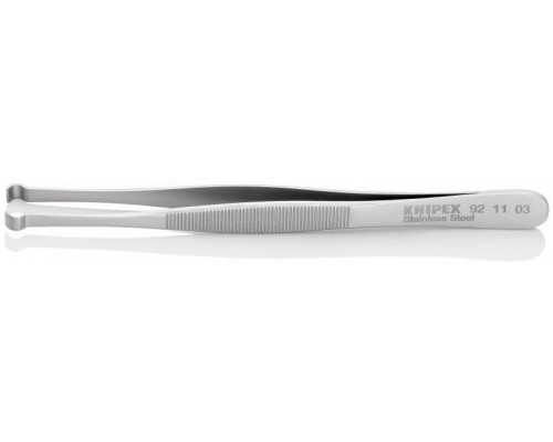 Пинцет KNIPEX KN-921103 позиционный, 122 мм, гладкие прямые губки