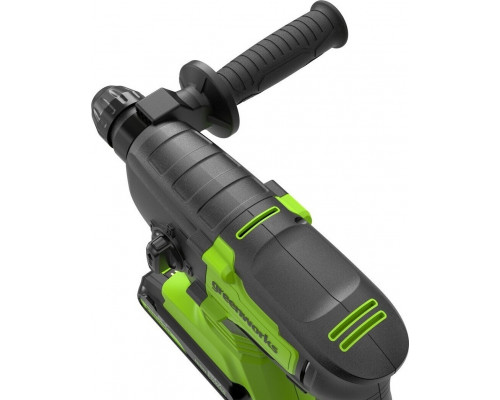 Перфоратор аккумуляторный GREENWORKS GD24SDS2 24V, АКБ 2Ач и ЗУ 3803007CUA