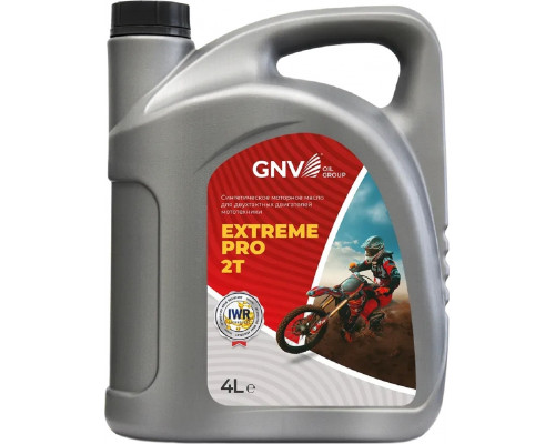 Масло для 2-тактных двигателей GNV Extreme Pro 2T 4 л (синтетическое) GEP01321410165420000004
