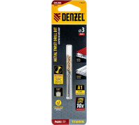 Сверло по металлу DENZEL Р6М5, Golden Tip спиральное 3x60мм, 2шт 718225