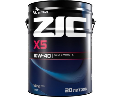 Масло моторное ZIC X5 10W40 20 л 192622