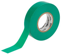 Изолента Kranz KR-09-2803 ПВХ профессиональная 0,18х19 мм х20 м, зеленая