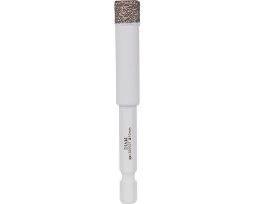 Сверло алмазное DIAM 10x35x1/4 HEX-E Extra Line V-TECH (в спекание) 320327