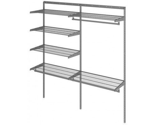 Гардеробная система ПРАКТИК HOME Optima G180 графит